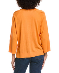 Forte Cashmere Easy Silk & Cashmere-Blend Sweater