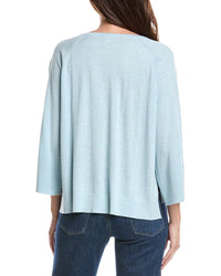 Forte Cashmere Easy Silk & Cashmere-Blend Sweater