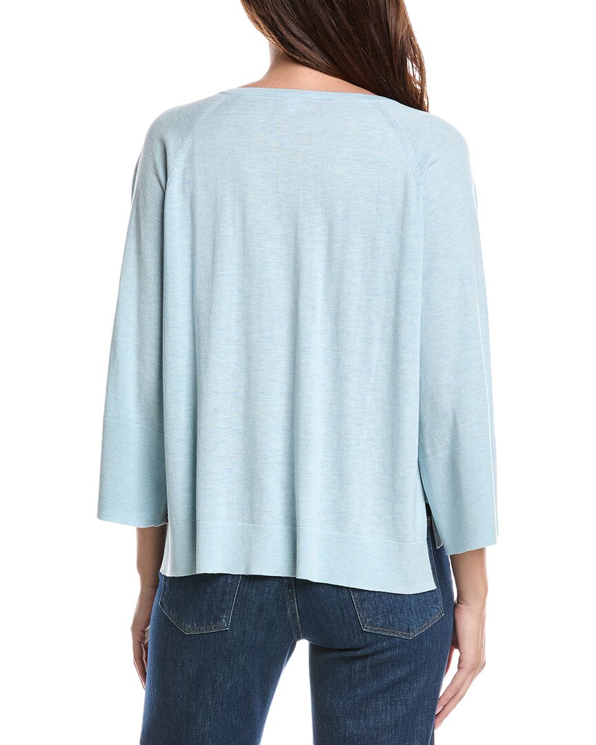 Forte Cashmere Easy Silk & Cashmere-Blend Sweater