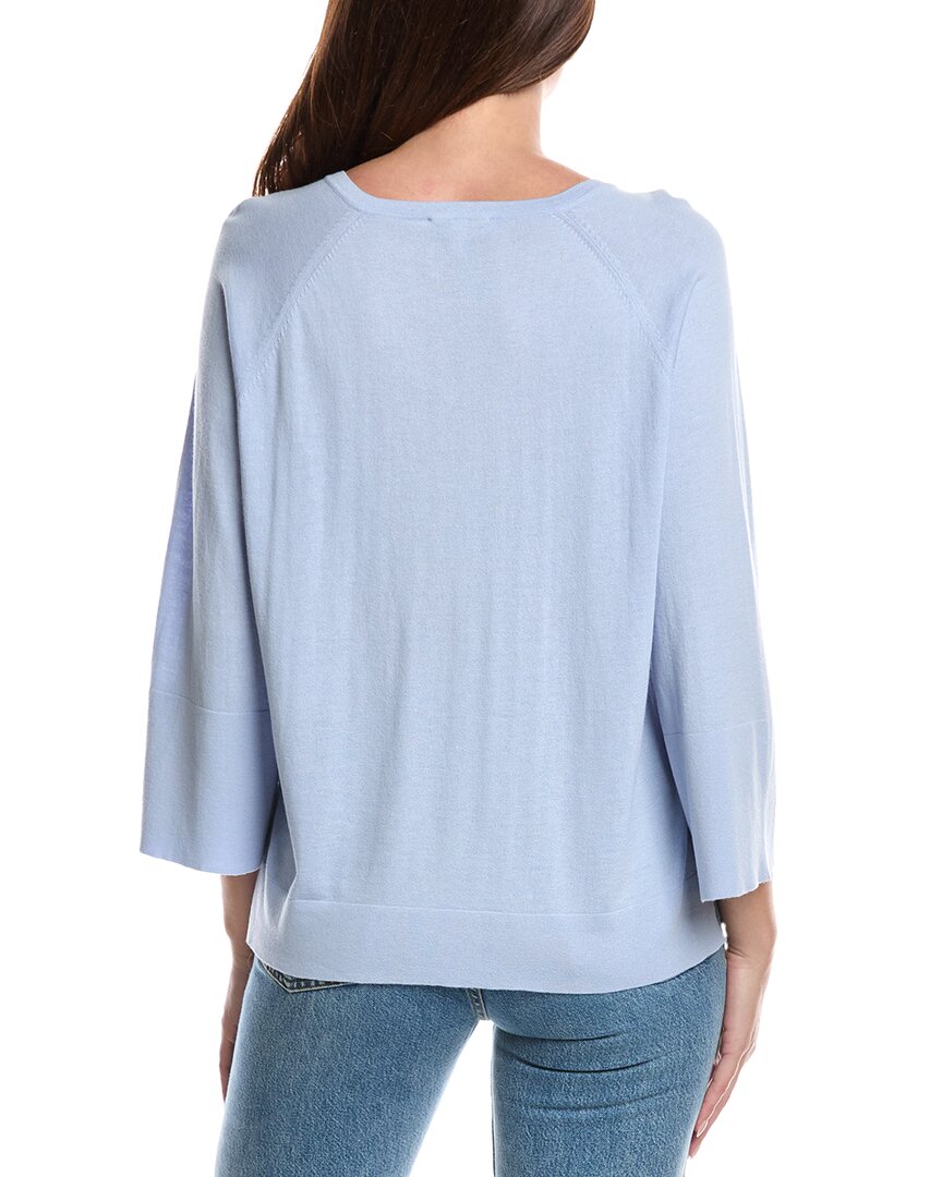 Forte Cashmere Easy Silk & Cashmere-Blend Sweater