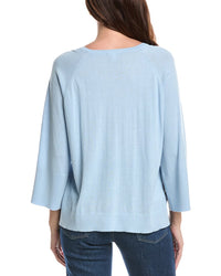Forte Cashmere Easy Silk & Cashmere-Blend Sweater