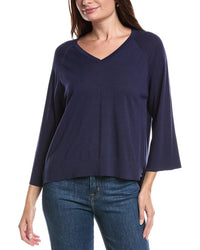 Forte Cashmere Easy Silk & Cashmere-Blend Sweater