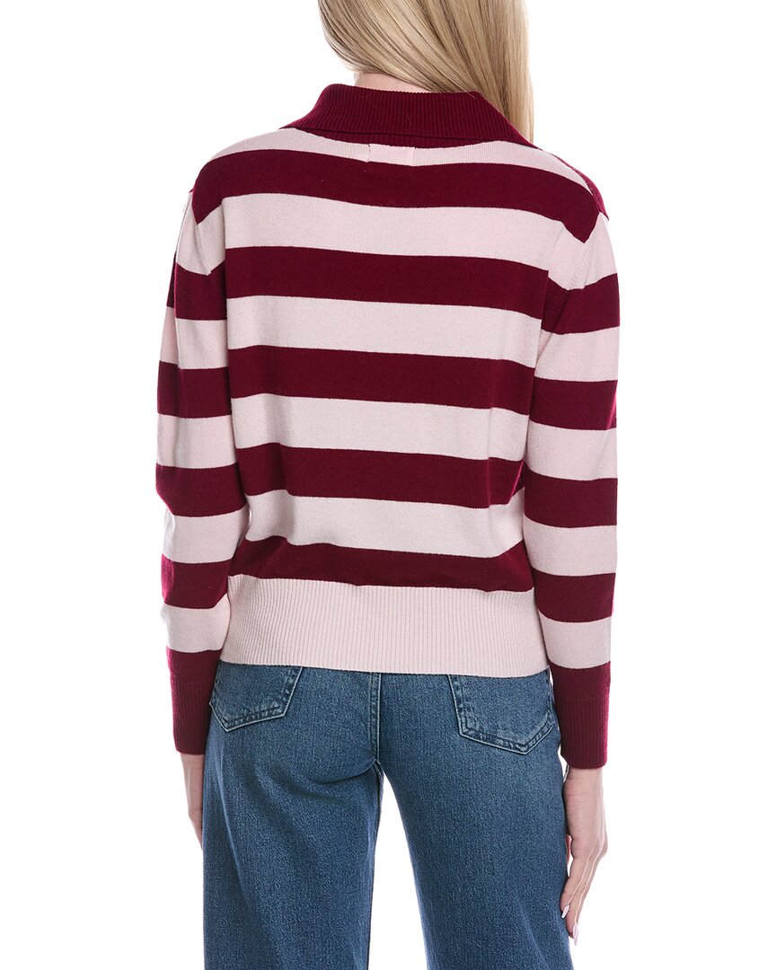 Brodie Cashmere Stripe Wool & Cashmere-Blend Henley Sweater