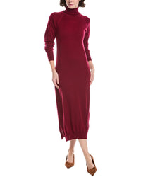 Brodie Cashmere Turtleneck Wool & Cashmere-Blend Sweaterdress
