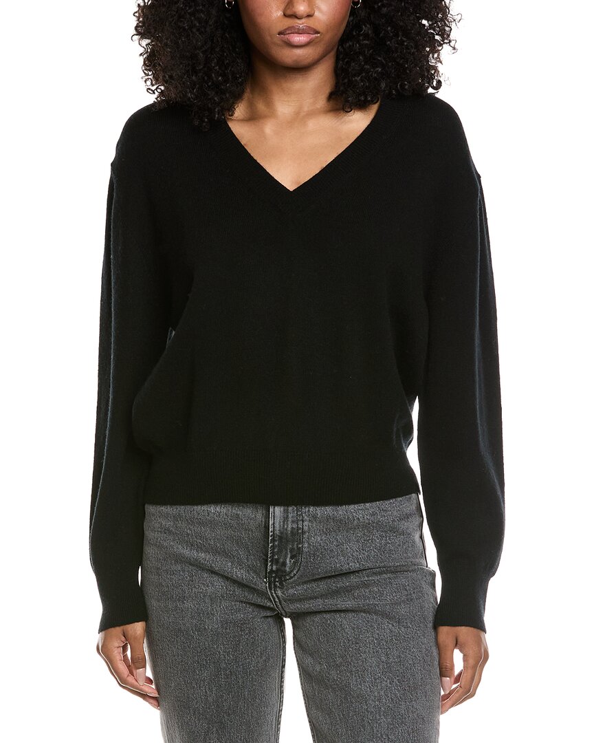 Brodie Cashmere Easy V-Neck Wool & Cashmere-Blend Sweater