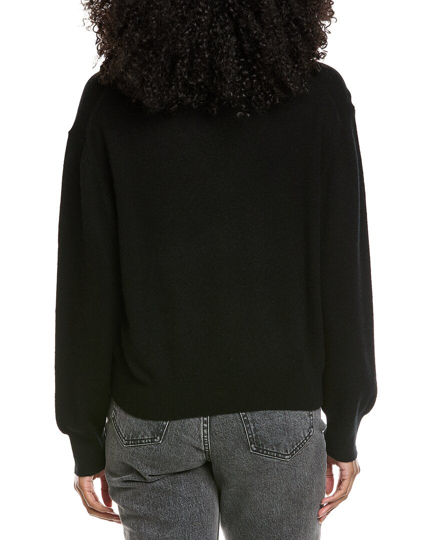 Brodie Cashmere Easy V-Neck Wool & Cashmere-Blend Sweater