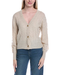 Brodie Cashmere Cable Wool & Cashmere-Blend Cardigan