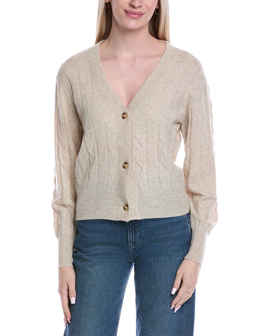 Brodie Cashmere Cable Wool & Cashmere-Blend Cardigan