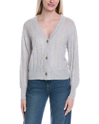 Brodie Cashmere Cable Wool & Cashmere-Blend Cardigan