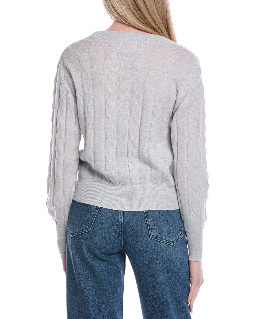 Brodie Cashmere Cable Wool & Cashmere-Blend Cardigan