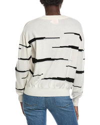 Brodie Cashmere Glitch Zebra Wool & Cashmere-Blend Sweater