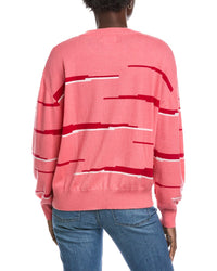 Brodie Cashmere Glitch Zebra Wool & Cashmere-Blend Sweater