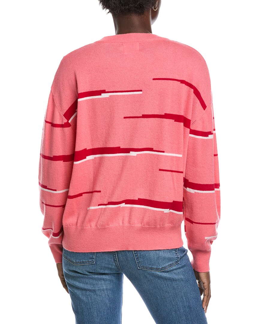 Brodie Cashmere Glitch Zebra Wool & Cashmere-Blend Sweater