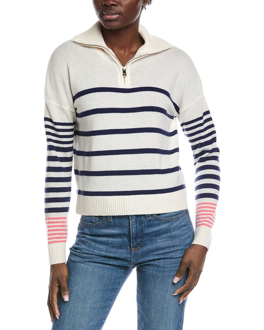 Brodie Cashmere 1/4-Zip Wool & Cashmere-Blend Polo Sweater