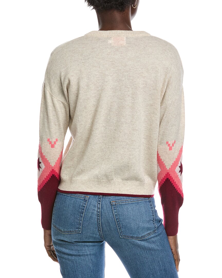 Brodie Cashmere Fairisle Sleeve Wool & Cashmere-Blend Sweater