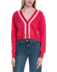 Brodie Cashmere Lurex Trim Wool & Cashmere-Blend Cardigan