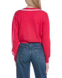 Brodie Cashmere Lurex Trim Wool & Cashmere-Blend Cardigan