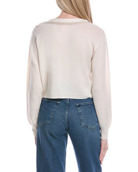 Brodie Cashmere Lurex Trim Wool & Cashmere-Blend Cardigan