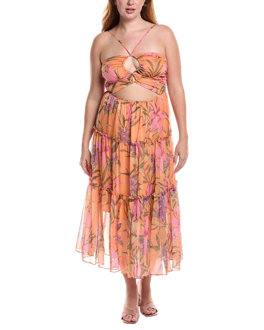 Reveriee Tiered Midi Dress