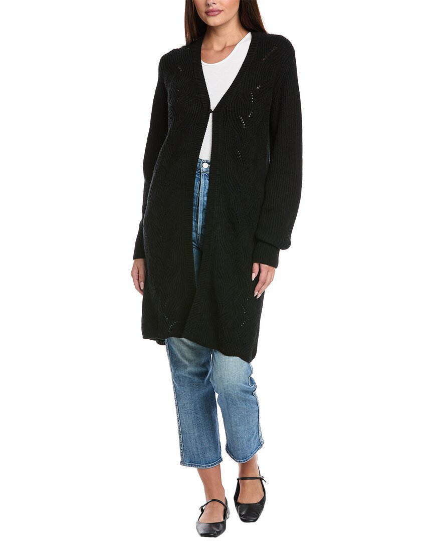 &Isla Cosi Plaited Wool & Cashmere-Blend Long Cardigan