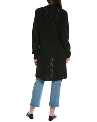 &Isla Cosi Plaited Wool & Cashmere-Blend Long Cardigan