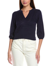 &Isla &Isla Peace Pointelle Sweater