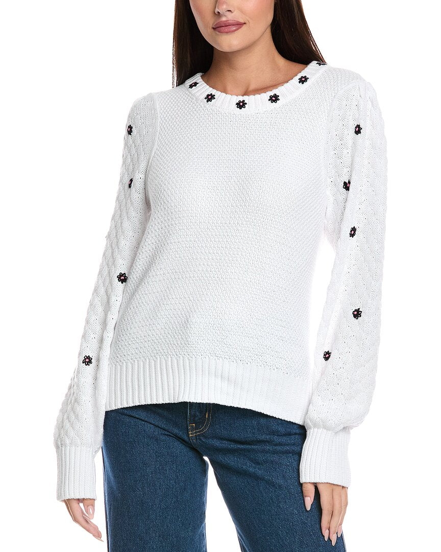 &Isla Bette Embroidered Sweater