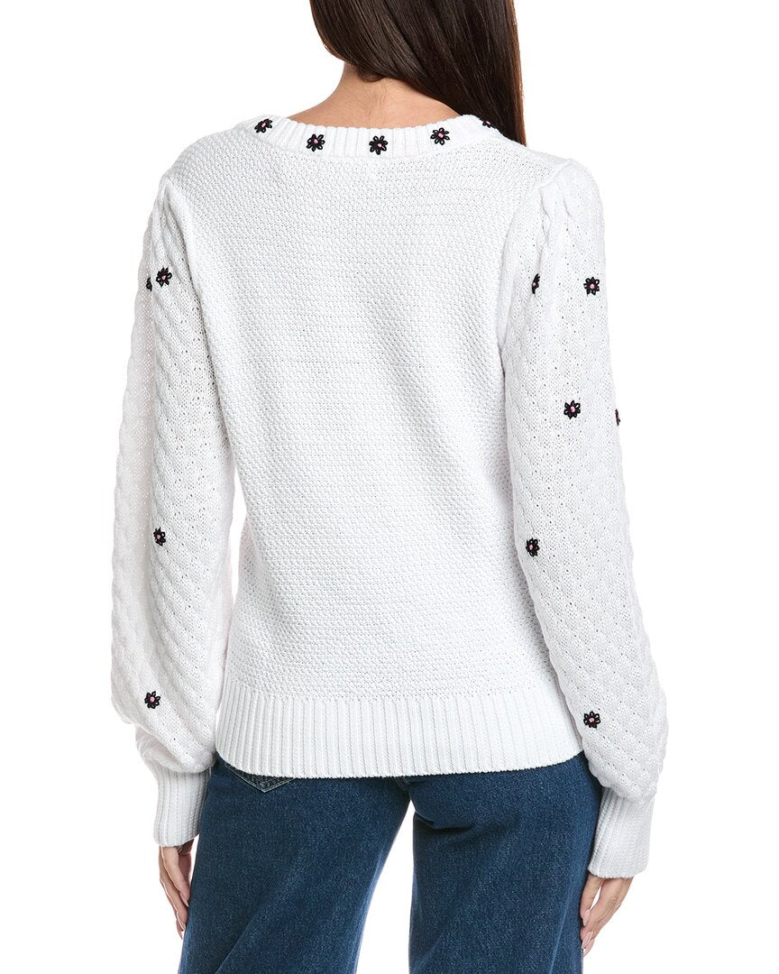 &Isla Bette Embroidered Sweater