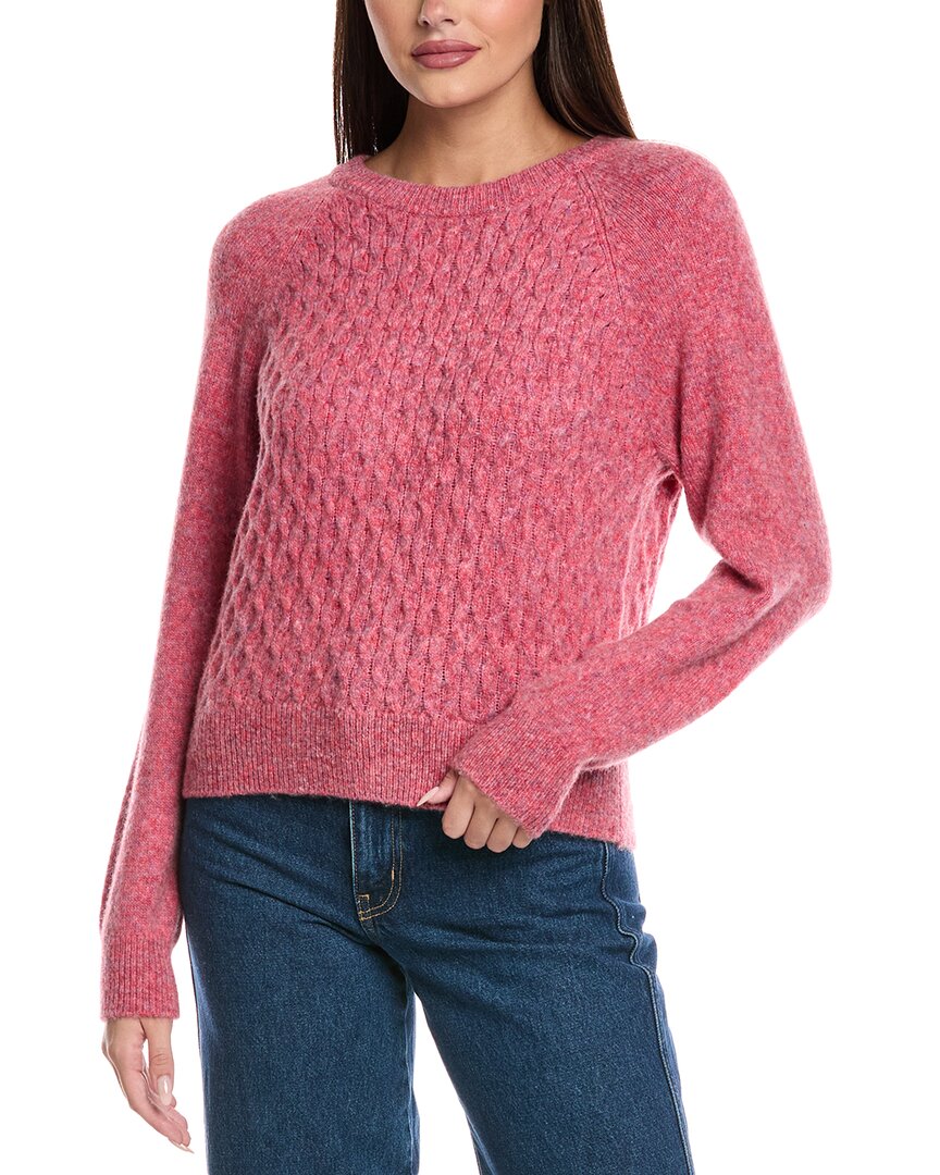 &Isla Paisley Open Cable Wool-Blend Sweater