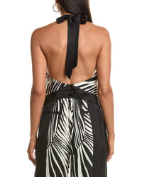 Nicholas Skye Silk-Blend Halter Top