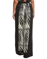 Nicholas Sandra Pull-On Wide Leg Silk-Blend Pant