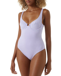 Melissa Odabash Sanremo One Piece Swimsuit Purple