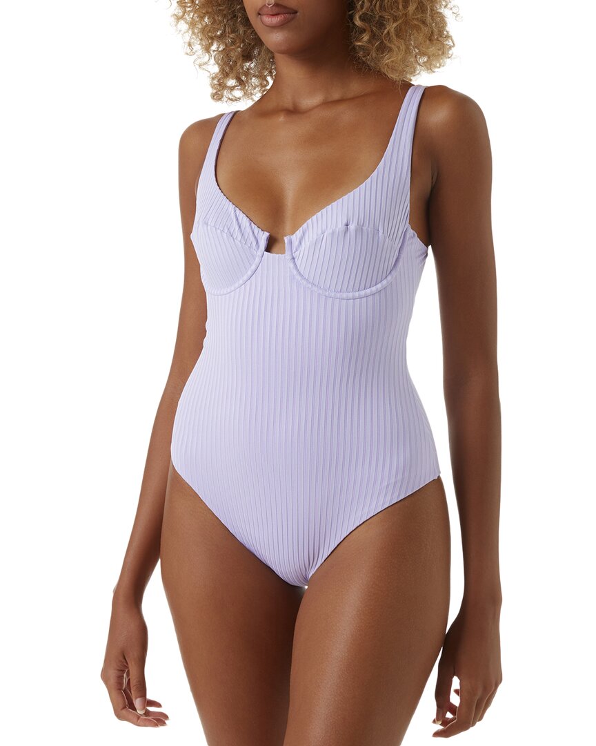 Melissa Odabash Sanremo One Piece Swimsuit Purple