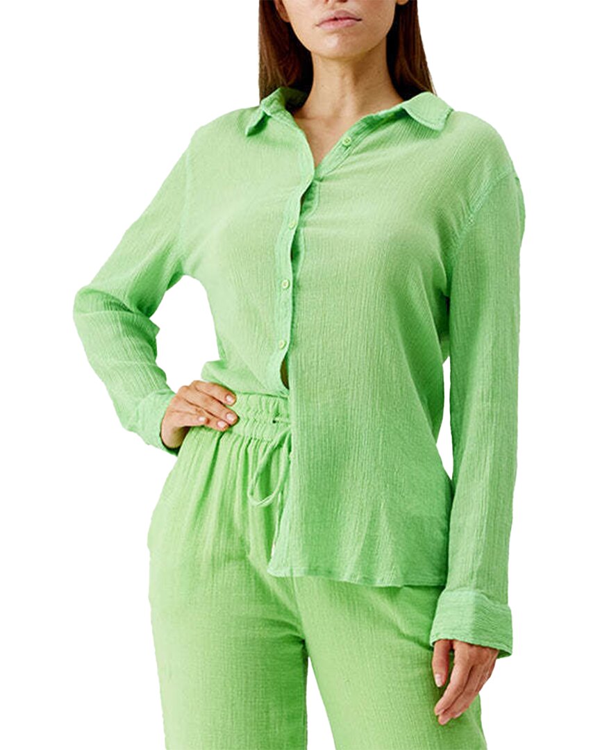 Melissa Odabash Tina Shirt Lime