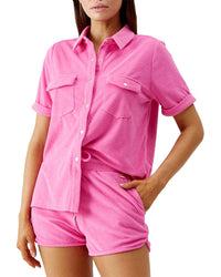 Melissa Odabash Tori Shirt Pink