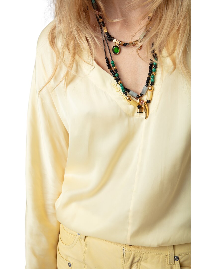 Zadig & Voltaire Tonastir Satin Shirt