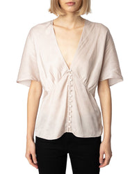 Zadig & Voltaire Thodri Satin Top Multi