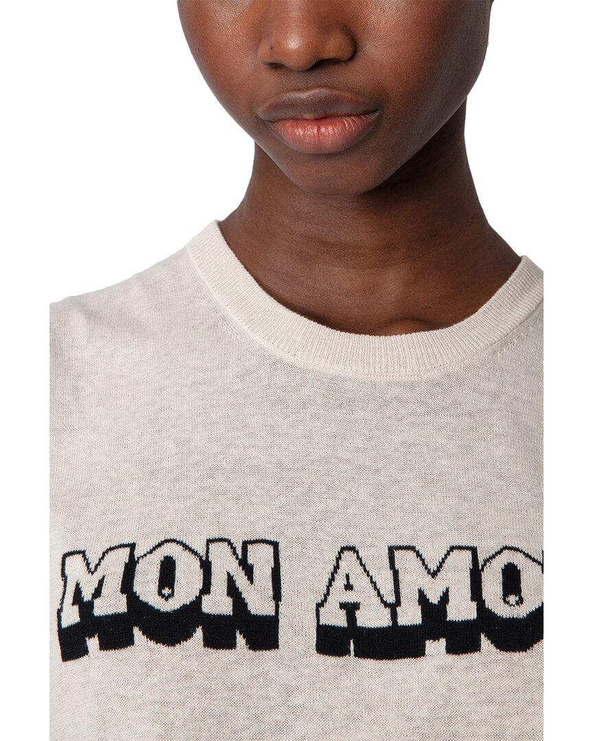Zadig & Voltaire Nida Li Mon Amour Linen-Blend Top