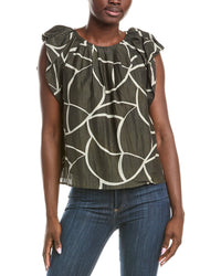 Velvet By Graham & Spencer Silk-Blend Top