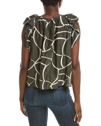 Velvet By Graham & Spencer Silk-Blend Top