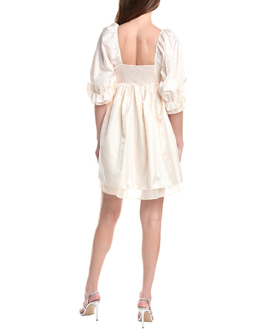 knee length dresses for ladies Endless Rose Shiny Puff Sleeve Mini Dress