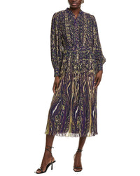 Elie Tahari The Almada Midi Dress Purple