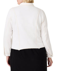Nic+Zoe Plus Denim Look Jacket