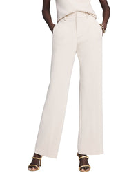 Nic+Zoe Knit Scuba Wide Leg Trouser Powder