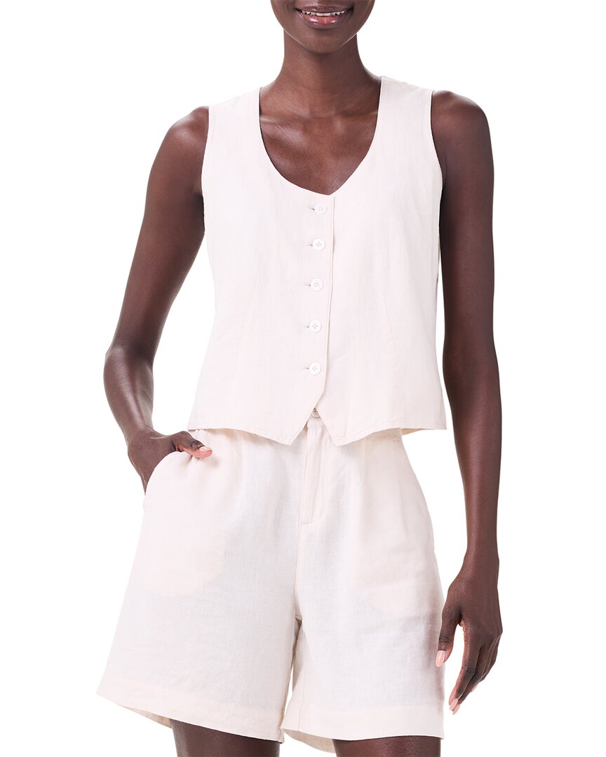 Nic+Zoe Rumba Linen-Blend Vest Canvas