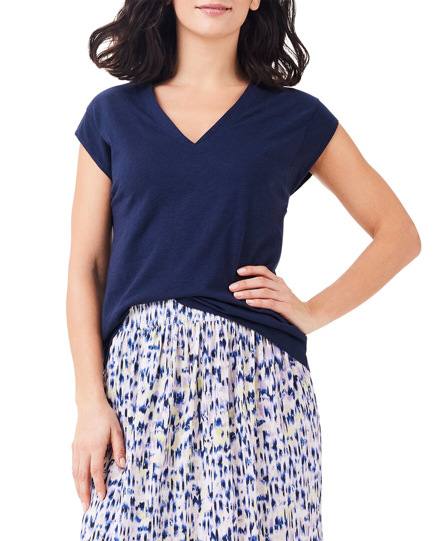 Nic+Zoe V-Neck Tank Regular 4 (S) Blue
