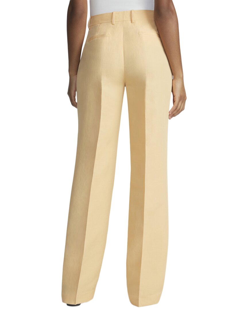 Lafayette 148 New York Gates Silk & Linen-Blend Full Leg Pant