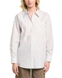 Lafayette 148 New York Boyfriend Shirt White