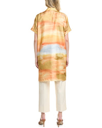 Lafayette 148 New York Oversized Silk Duster Shirt