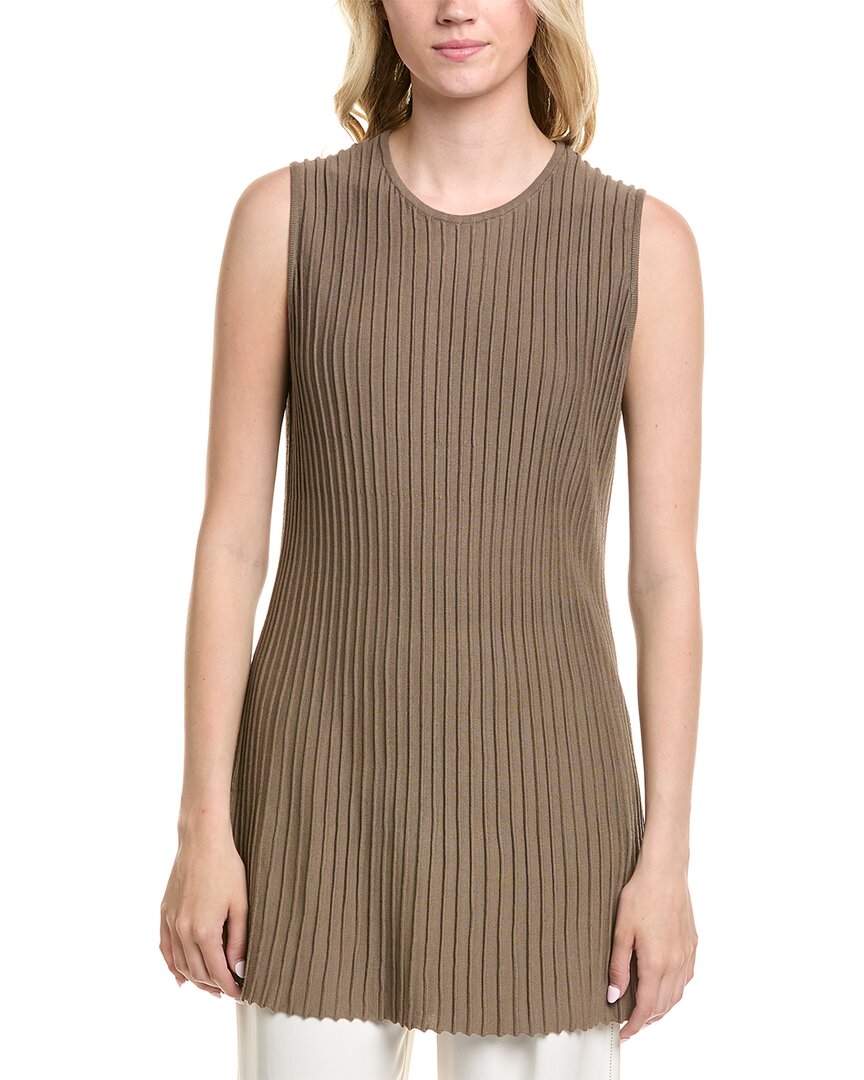 Lafayette 148 New York Lafayette 148 New York Ottoman Stitch Slim Tunic Sweater